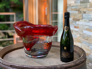 Venetian Glass Seau Champagne (Cooler) - Masterpiece by Legendary Designer Hiroshi Kojitani